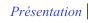 Prsentation
